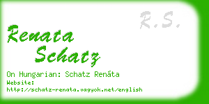 renata schatz business card